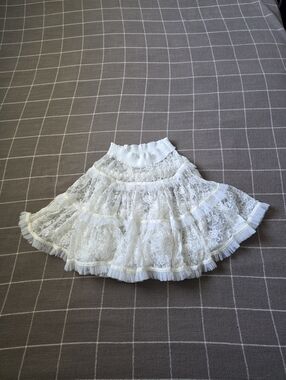 Vtg Lace Petticoat Skirt
